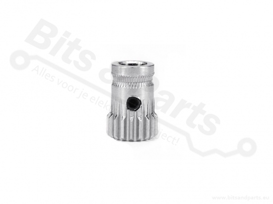 Extruder drive gear wheel with grub screw for Bondtech dual drive